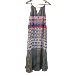 Prana Boho Midi Dress Spaghetti Straps Size Medium Lightweight Airy